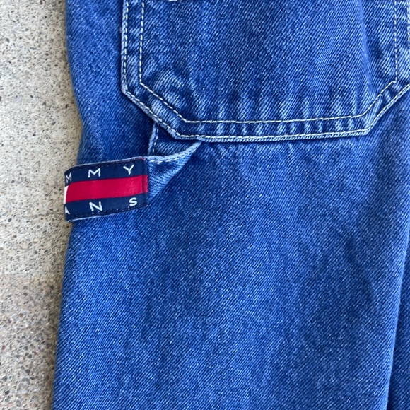 Vintage 90s | Tommy Hilfiger Wide Leg Overalls - Picture 5 of 6